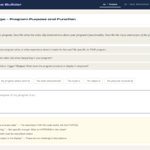 AP CSP Create PT Toolkit — 4 Interactive Scaffolding Tools