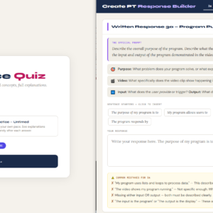 AP CSP Exam Prep + Create PT Bundle — 14 Interactive Tools