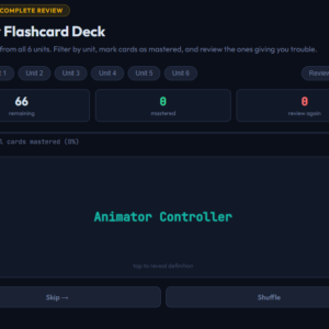 Unity Certified Associate Exam Prep Suite — Speed Round, Flashcard Deck & Practice Exam